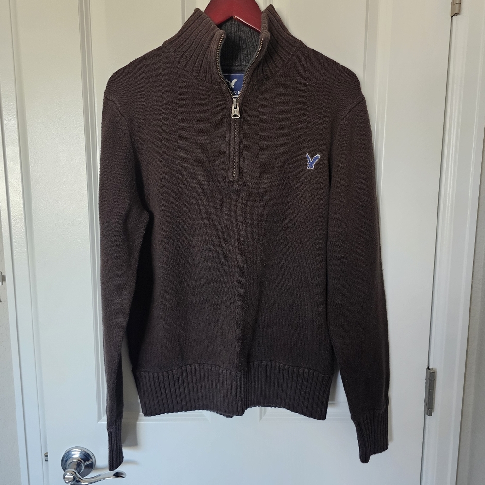 American Eagle Deep Brown Men's Pullover